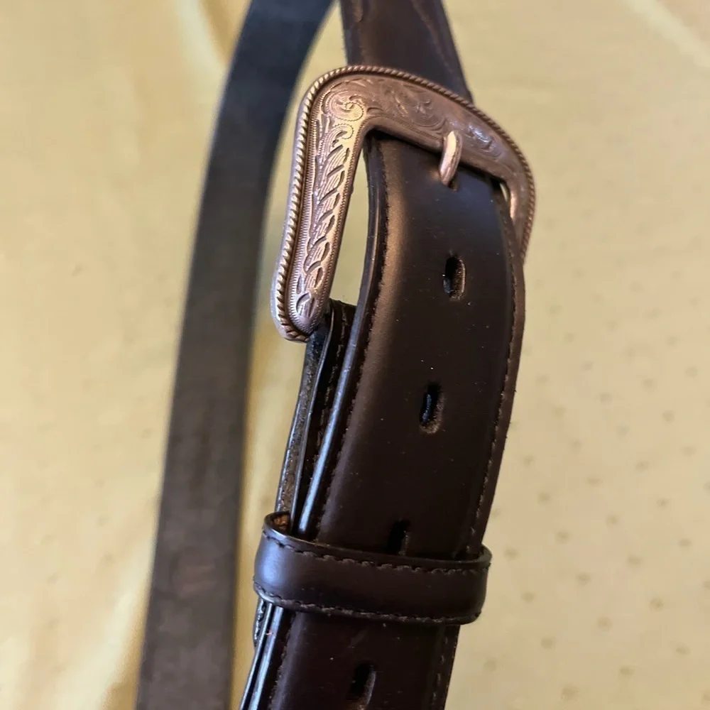 3 DBELT  Men's black Leather Belt size 42 BRAND NEW